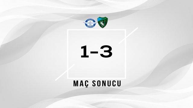 Ankara Demirspor'un, Kocaelispor'a gücü yetmedi 1-3