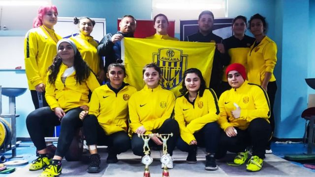Ankaragücü Halter Takımı iller arası Türkiye Dostluk Turnuvası’nda şampiyon oldu