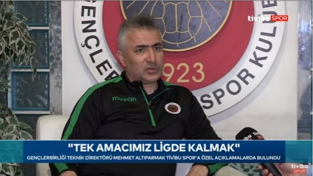 Gençlerbirliği teknik direktörü Mehmet Altıparmak’tan önemli açıklamalar…