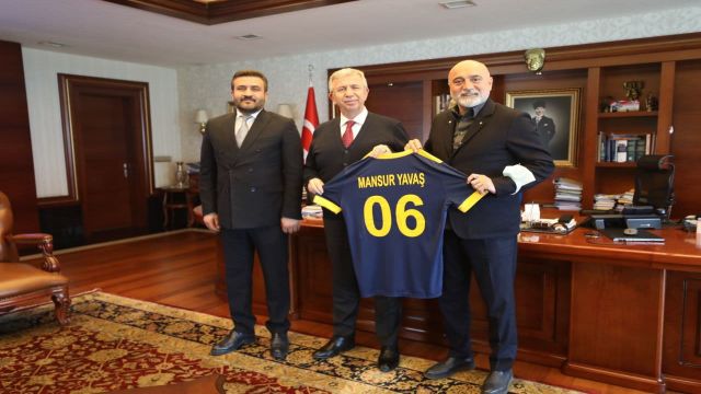 Mert ve Karaman'dan Başkan Yavaş'a ziyaret