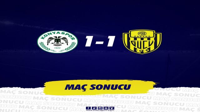 Ankaragücü galibiyeti kaçırdı 1-1