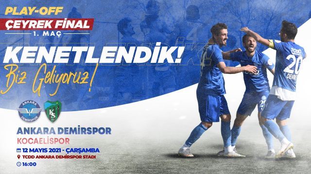 Ankara Demirspor'dan Kocaelispor maçı öncesi mesaj: "Kenetlendik"