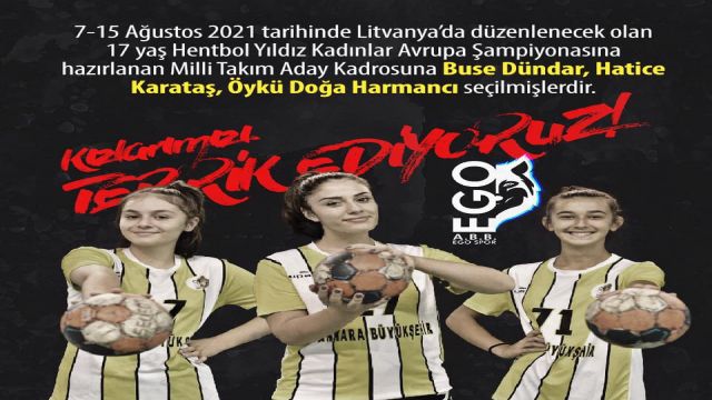 EGO Spor'dan Milli Takıma 3 oyuncu