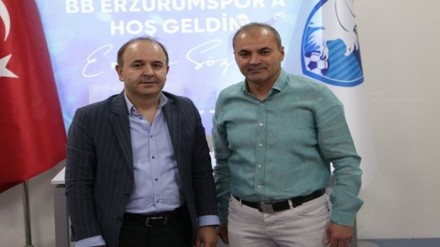 BB. Erzurumspor'da teknik direktör Erkan Sözeri