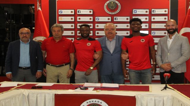 Kazenga LuaLua ve Aaron Tshibola Gençlerbirliği'nde