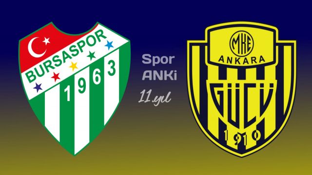 Bursaspor 0 - MKE Ankaragücü 2 Goller Eren Derdiyok (2) İlk yarı sona erdi