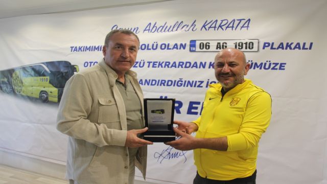 Başkan Koca'dan Abdullah Karaata'ya teşekkür !