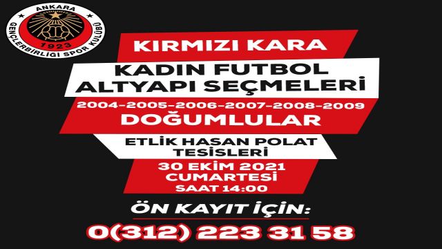 Gençlerbirliği kadın futbol takımı için harekete geçiyor