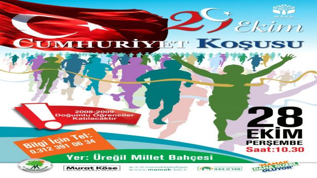 Mamak’ta Cumhuriyet Koşusu düzenlenecek