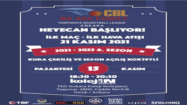 CBL Ankara’da 6. sezon kuraları çekiliyor