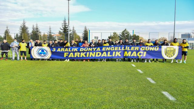 Ampute Futbol Kulübü ile Ankaragücü arasında dostluk maçı
