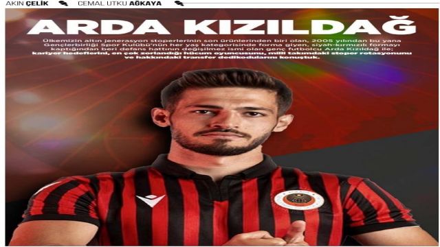 Arda Kızıldağ: “Öncelikli hedefim yurt dışı”