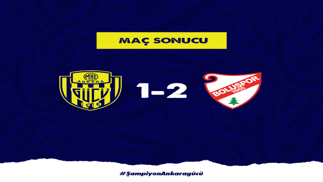 Ankaragücü uzatmalarda kaybetti