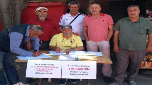 Ankaralı amatörler dış sahaların ortadan kaldırılmasına tepki gösterdi