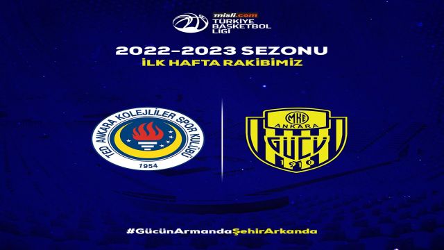 Basketbolda ilk hafta derbi var ! Ankaragücü - TED Ankara Kolejliler...