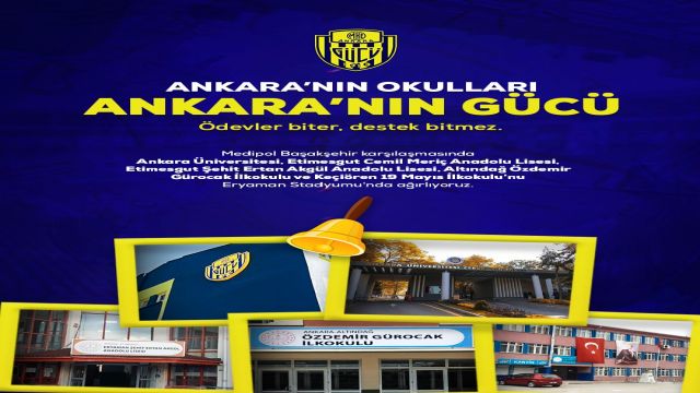 Ankaragücü yönetimi okulları maça getiriyor