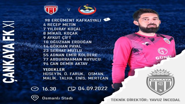 Çankaya FK galibiyetle başladı 1-0