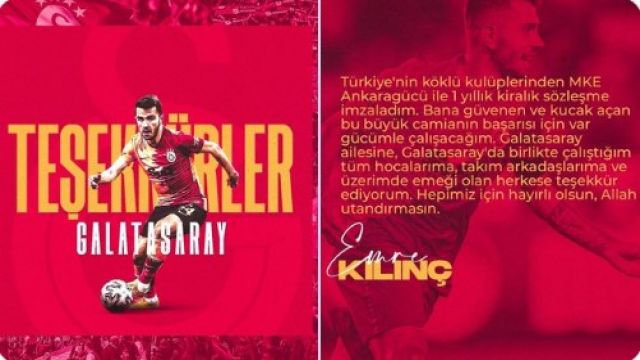 Emre Kılınç: "Var gücümle çalışacağım..."