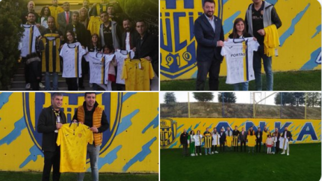 Kamu Güçlüler Platformu, taraftarlara hediye formaları teslim etti