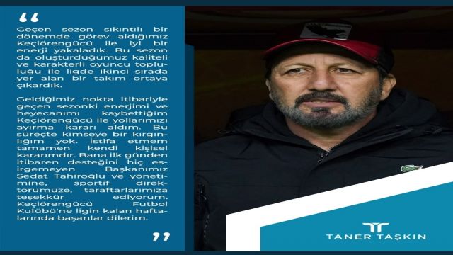 Keçiörengücü'nde şok gelişme ! Taner Taşkın...