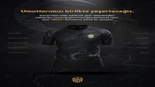 MKE Ankaragücü depremzedeler için forma satışı yapacak...