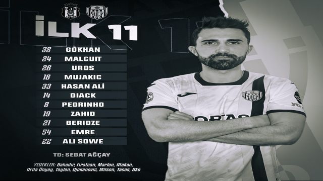 Beşiktaş 1 - Ankaragücü 0 İlk yarı sonucu