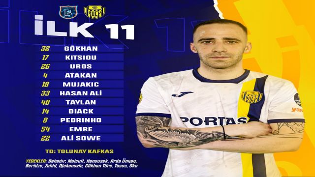 MKE Ankaragücü'nün Başakşehir kadrosu