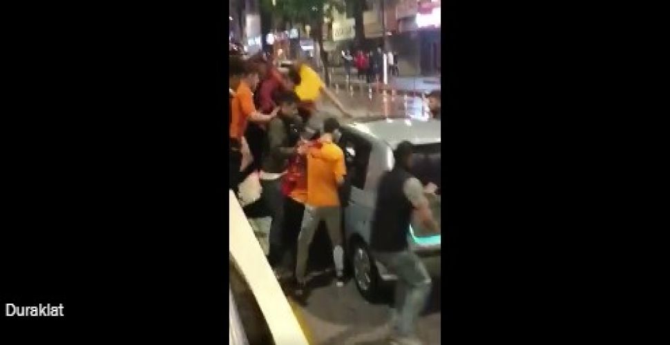 Ankara'da büyük rezalet! Yaklaşık 20 Galatasaraylı, 1 Ankaragücü taraftarına saldırdı