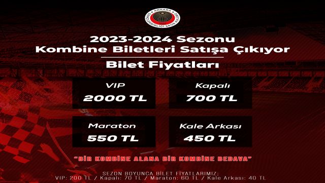Gençlerbirliği’nden taraftarları cezbeden kombine fırsatları