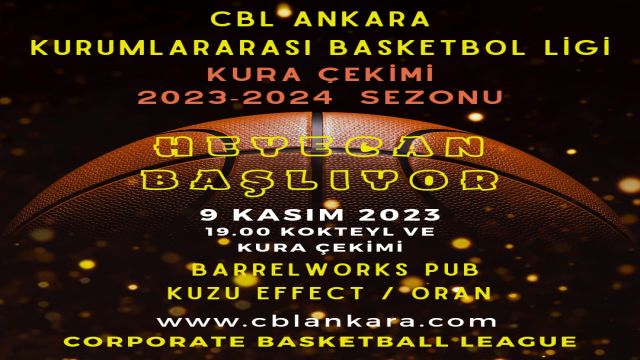 CBL Ankara’da 8.sezon kuraları çekiliyor
