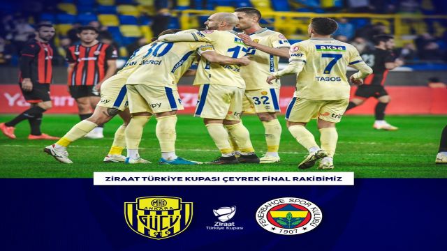 Ankaragücü'nün çeyrek finaldeki rakibi belli oldu