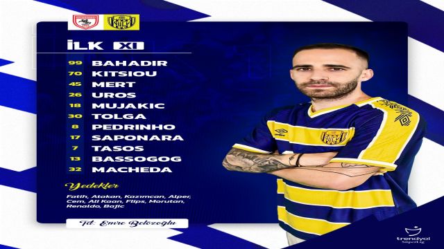 MKE Ankaragücü'nün Samsunspor kadrosu!