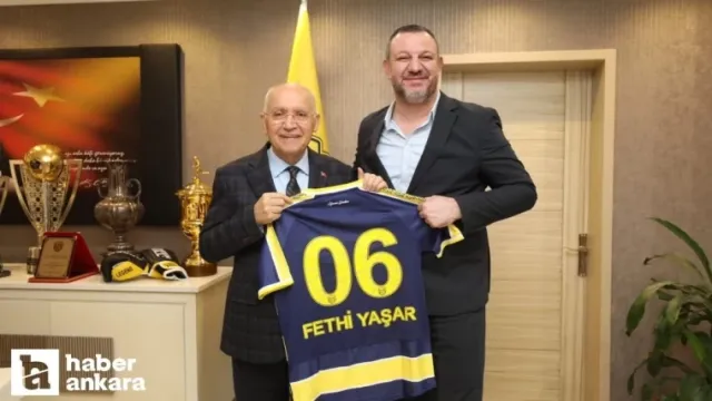 Yenimahalle Belediye Başkanı Yaşar'dan MKE Ankaragücü'ne ziyaret!