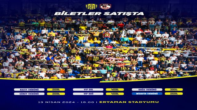 Ankaragücü - Gaziantep FK maçının biletleri satışta