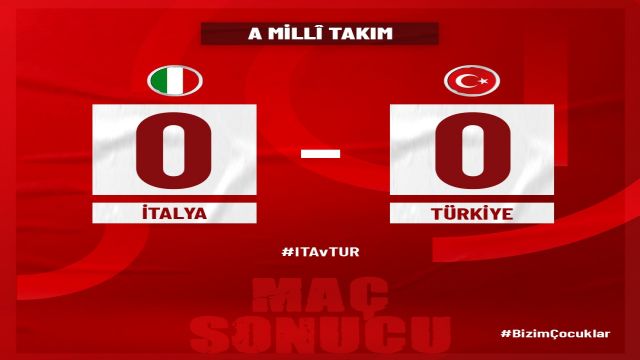 İtalya'da sessiz gece 0-0