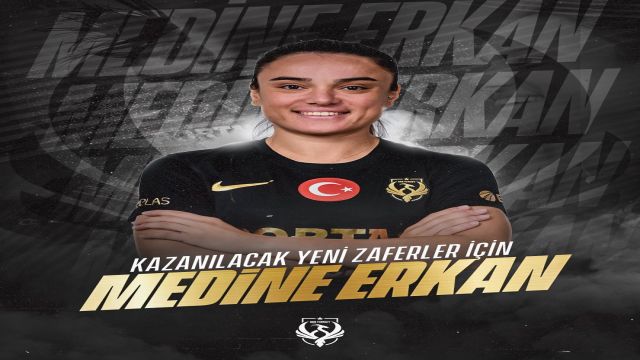 Medine Erkan yuvada kaldı