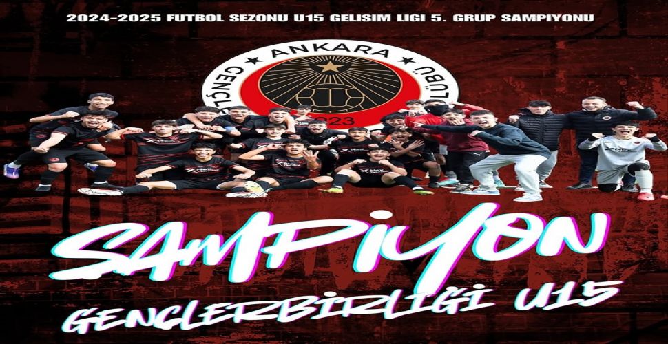 Gençlerbirliği U15 Takımı zirvede...