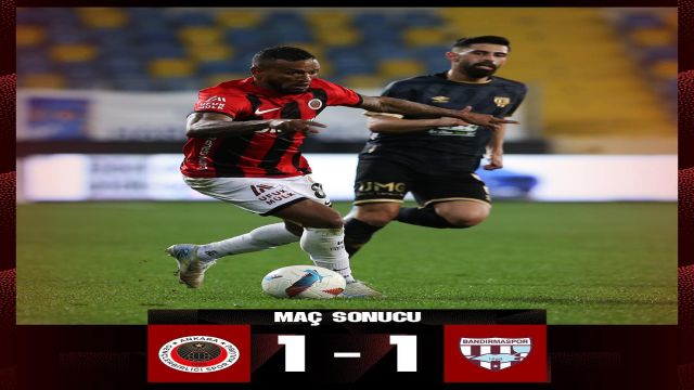 Gençlerbirliği fırsatı tepti 1-1