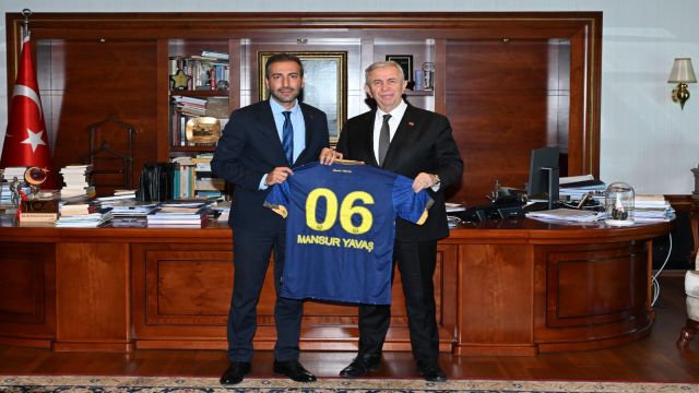 Ankaragücü ve Mansur Yavaş buluşması gerçekleşti