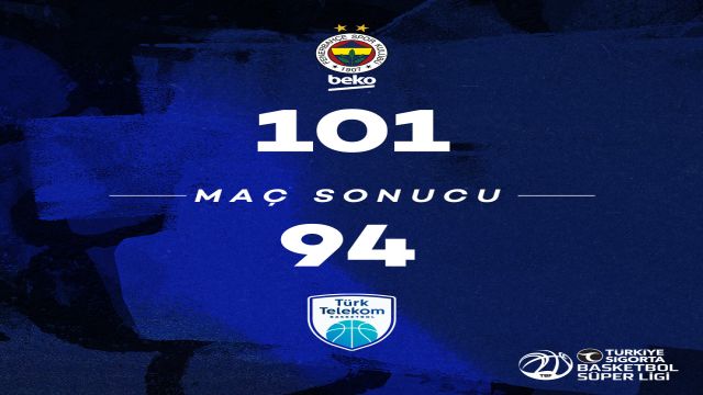 Türk Telekom'dan lige Fenerbahçe yenilgisi ile veda
