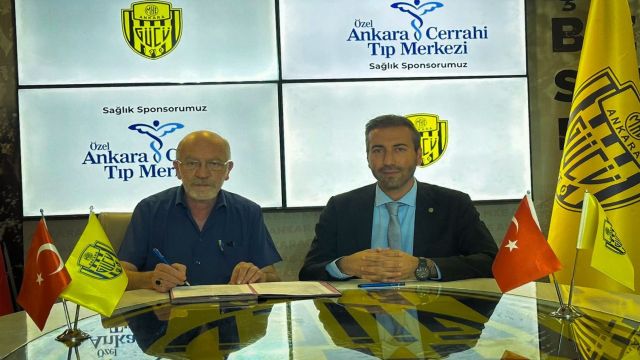 Ankaragücü ve Özel Ankara Cerrahi Tıp Merkezi arasında sağlık sponsorluk anlaşması 