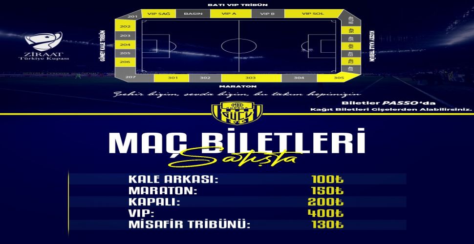 Ankaragücü - Karabük İdmanyurdu karşılaşmasının biletleri satışta!
