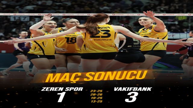 Zeren Spor'un gücü Vakıfbank'a yetmedi