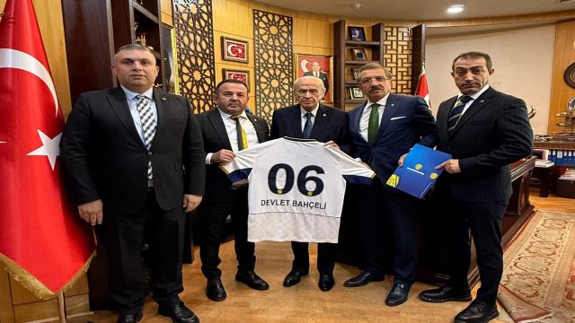 Ankaragücü'nden MHP Genel Başkanı Devlet Bahçeli’ye ziyaret