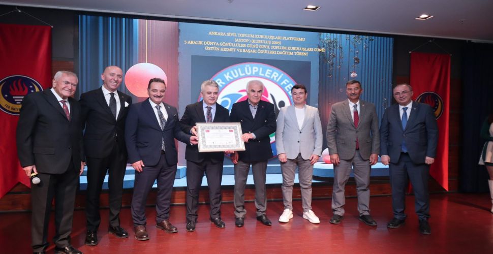 Ankara’nın En Prestijli Ödülü AASKF'ye verildi