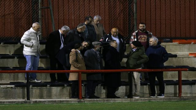 Gençlerbirliği'nin yeni yönetimi antremanı izledi