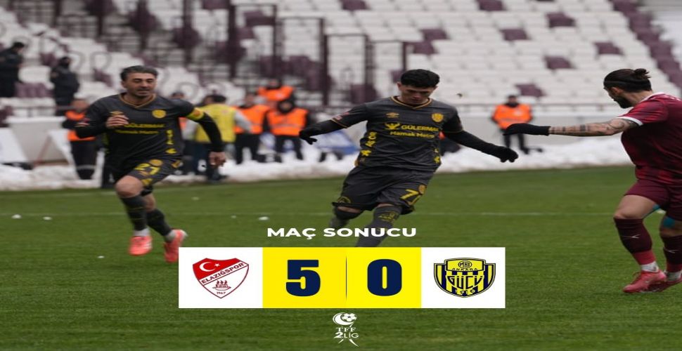 Ankaragücü Elazığ'da ağır hasar aldı !