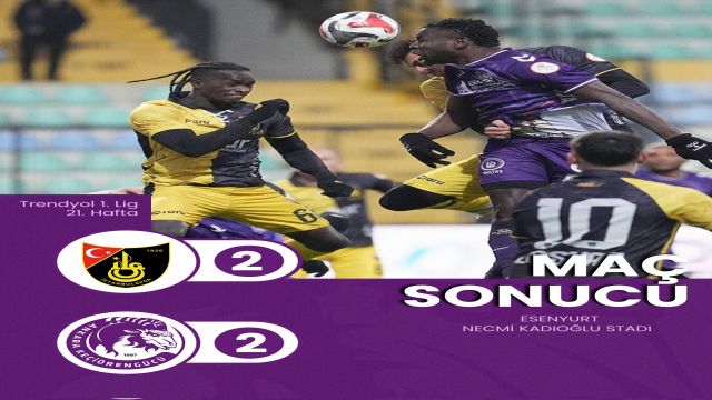 Keçiörengücü 1 puanla idare etti 2-2