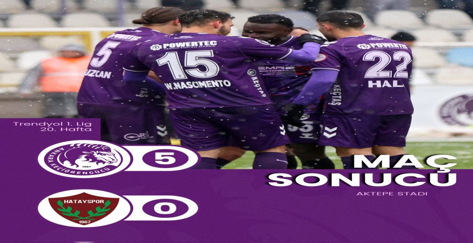 Keçiörengücü, Atakaş Hatayspor'u dağıttı 5-0