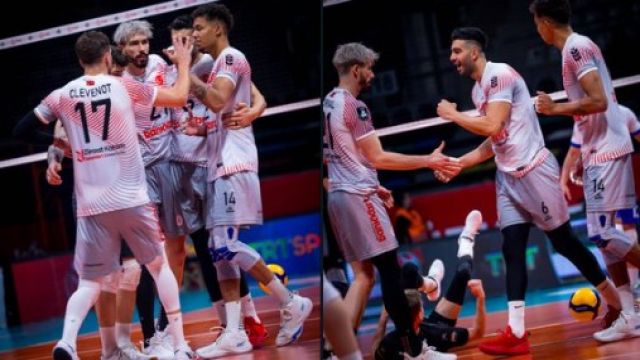 Ziraat Bankkart son İtalya Ligi Şampiyonu Trentino Itas'ı devirdi